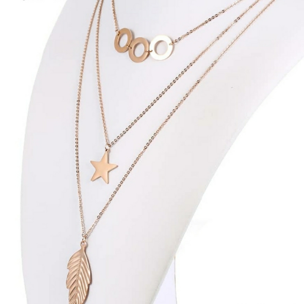 Multiple layer gold chain